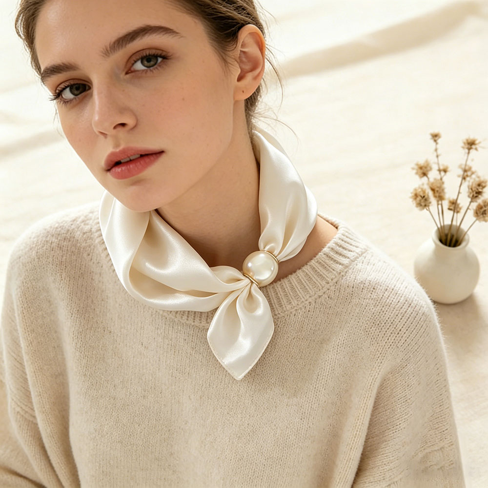 Schal-Kette aus Seide mit magn – Luxury Skincare Headband Bewertung und Preis